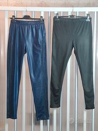 2 Pantaloni Leggings Pantacollant Fouseax Lucidi