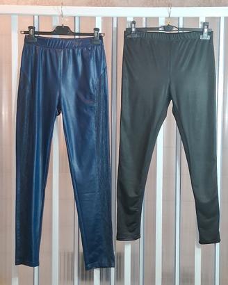 2 Pantaloni Leggings Pantacollant Fouseax Lucidi