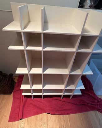 Coppia moduli libreria FACE MODULNOVA bianco opaco