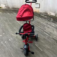 Triciclo Gio Baby 3in1 Rosso da 9 mesi a 3 anni