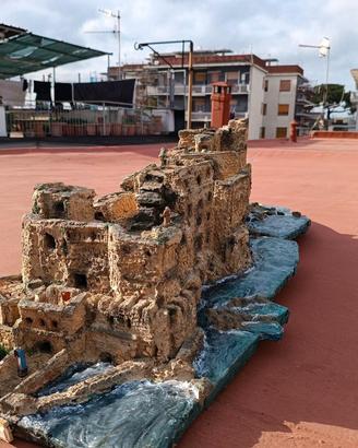 Castel dell' Ovo per presepe pezzo unico 