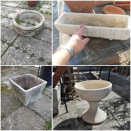 cordolo e fioriere in cemento 