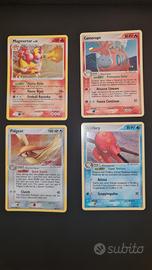 holo guardiani dei cristalli,rosso fuoco e verde 