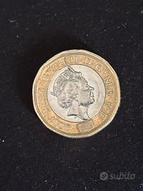 Moneta ONE POUND 2017 Regina Elisabetta II