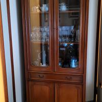 Splemdida vetrina noce massello anni 70