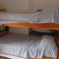 Letto a castello in legno massiccio