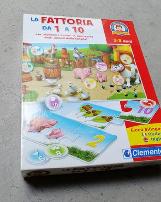 Gioco bilingue fattoria Clementoni