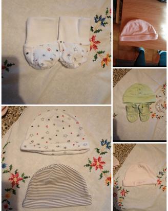 Cuffie e set 0-3 mesi