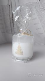 Candela natalizia bianca