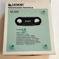MINISPEAKER PORTATILE AUX LENOIR NX2006 IPOD MP3