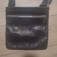 Borsello da uomo in pelle marrone