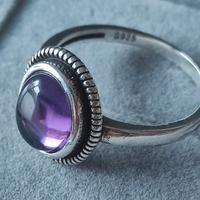 Anello Viola in Argento S925 – 18,1 mm – Nuovo