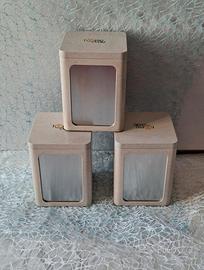 Set 3 portasalviettine metallo 