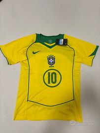 Maglia Brasile Ronaldinho N.10 retrò 2004/2005