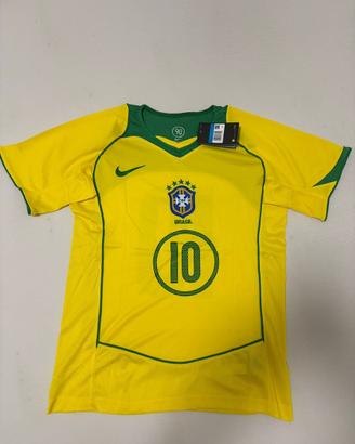 Maglia Brasile Ronaldinho N.10 retrò 2004/2005
