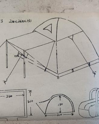 tenda igloo  3 posti