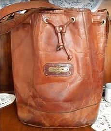 BORSA SECCHIELLO 'EL CAMPERO' VERO CUOIO