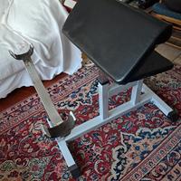 panca scott per bicipiti 