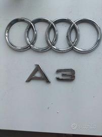 Logo e scritta portellone posteriore per Audi A3
