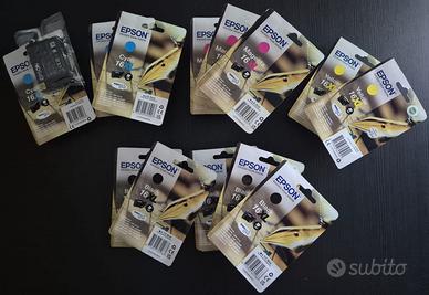 EPSON cartuccia INK 16XL NERO T1631 + MAGENTA T163