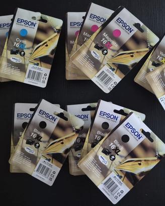 EPSON cartuccia INK 16XL NERO T1631 + MAGENTA T163