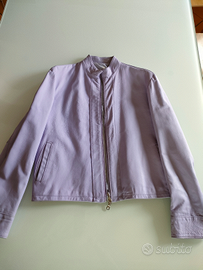 Giacca in vera pelle lilla donna Davin mis. 44