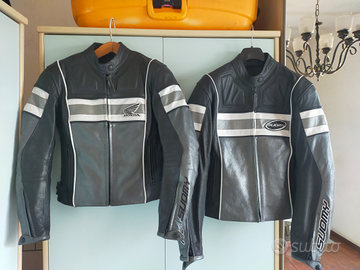 Giacca moto di pelle Honda vintage
