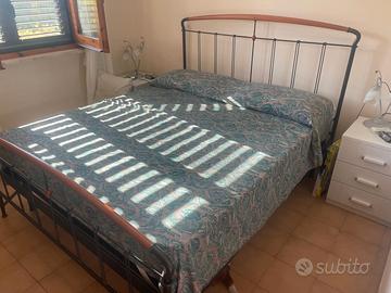 letto matrimoniale in ferri battuto