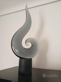 scultura in Murano colore grigio