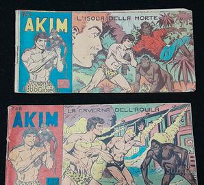 strisce e albo raro vintage fumetti akim bonelli