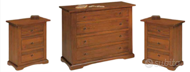 Gruppo 176  COMO' + 2 COMODINI NOCE