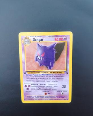 Carta Pokemon Gengar 20/62 1ª Edizione Fossil ita