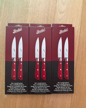 COLTELLI BERKEL 6 pezzi 3 set nuovi originali