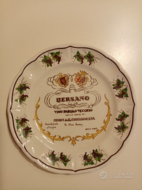 Piatto in ceramica Bersano da collezione
