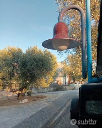 Lampione anni 70 per villa e giardino 