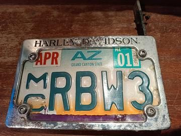 targa Arizona più portatarga Harley Davidson 