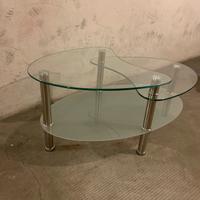 Tavolino di vetro da salotto 