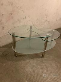 Tavolino di vetro da salotto 