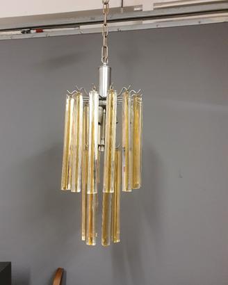 lampadario in vetro di murano  trilobii venini 