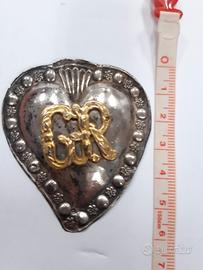 cuore Ex Voto argento 