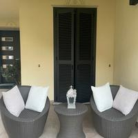 Salotto da giardino in rattan marrome