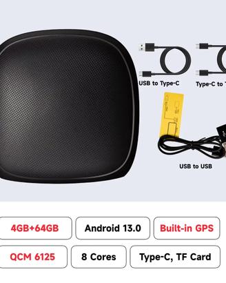 Mini Carplay AI Box Android 11 4+64GB
