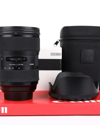 Sigma 24-35mm F2 DG HSM Art Canon USATO GARANTITO