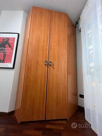 armadio+ letto estraibile con materassi inclusi