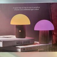 GINGKO Alice Mushroom Lamp Mini Natural Walnut Woo