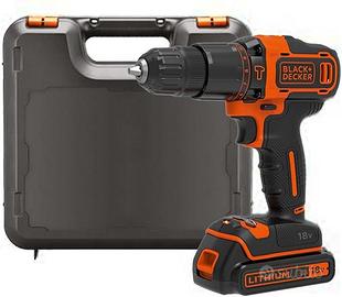 BLACK+DECKER Trapano a percussione a batteria da 1