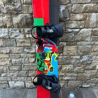 Tavola da snowboard SANTA CRUZ + attacchi BURTON