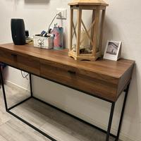 Consolle Ingresso Moderna in Legno e Metallo