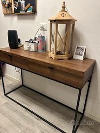 Consolle Ingresso Moderna in Legno e Metallo