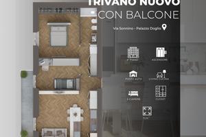 Elegante trivano zona Palazzo Doglio